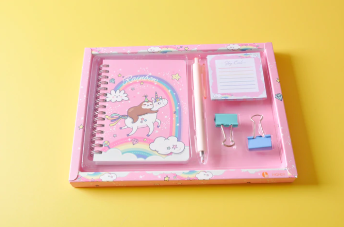 notebook and pencil set