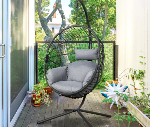 Leura Outdoor Porch Egg Swing Chair