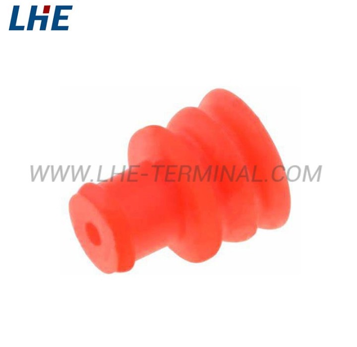 282081-1 Silicone Red Cavity Blanking Plug