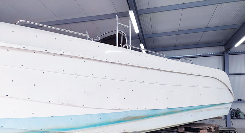 3D scanning a hull of a boat