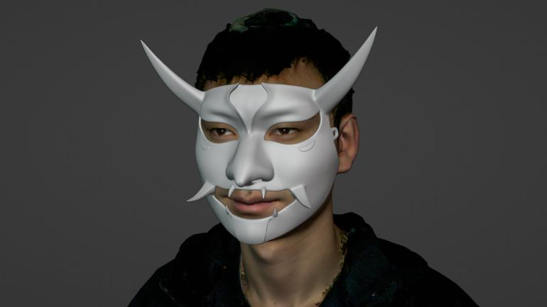Design the Art Mask in Blender